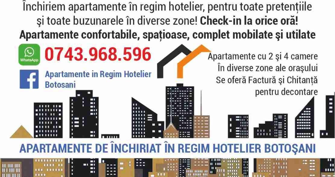 Apartament De Lux Zona 0 Botosani 2 Camere المظهر الخارجي الصورة